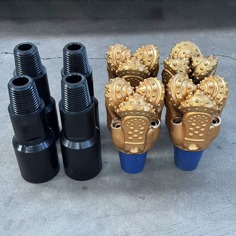 Bore Bit Flat Top PDC untuk Deteksi Lubang Horizontal Alat Pengeboran Dipalsukan 8 1/2 inci ((215.9mm) pdc bit dengan 3 bilah