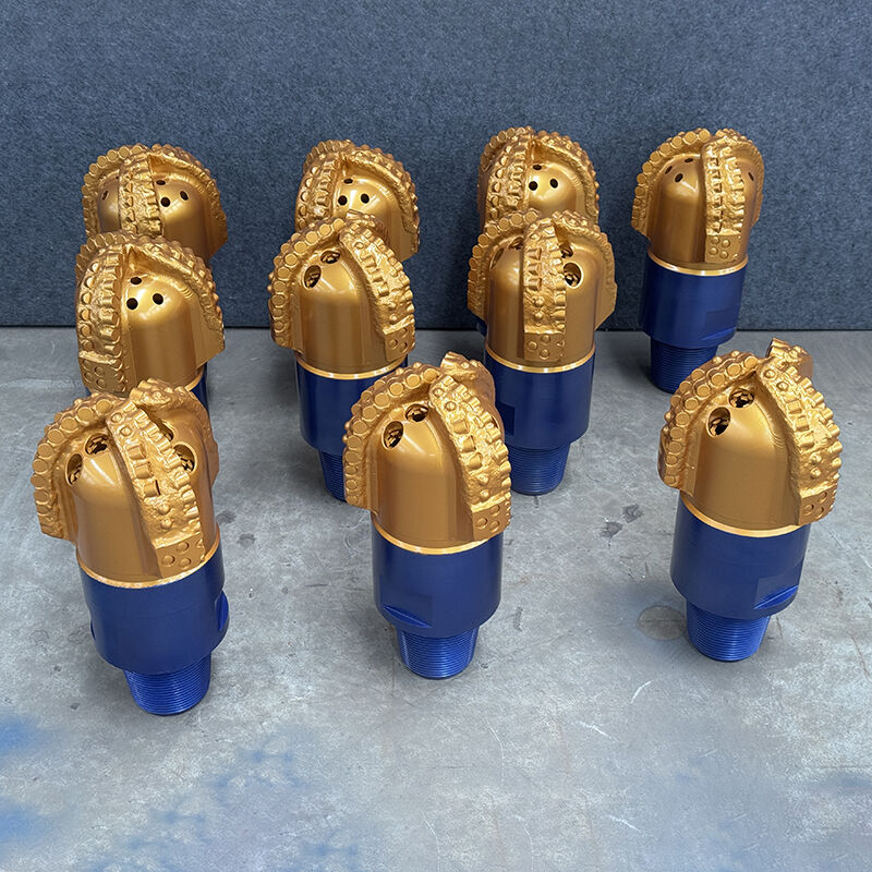 Bore Bit Flat Top PDC untuk Deteksi Lubang Horizontal Alat Pengeboran Dipalsukan 8 1/2 inci ((215.9mm) pdc bit dengan 3 bilah