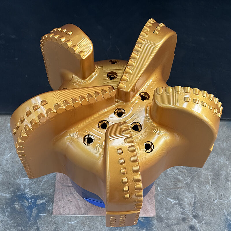 Mata Bor Pemotong Ganda Baris 5 Bilah Berlian PDC untuk Sumur Minyak dan Air Dijual